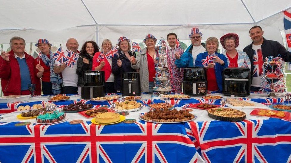 Street party in Fry Crescent in Burgess Hill