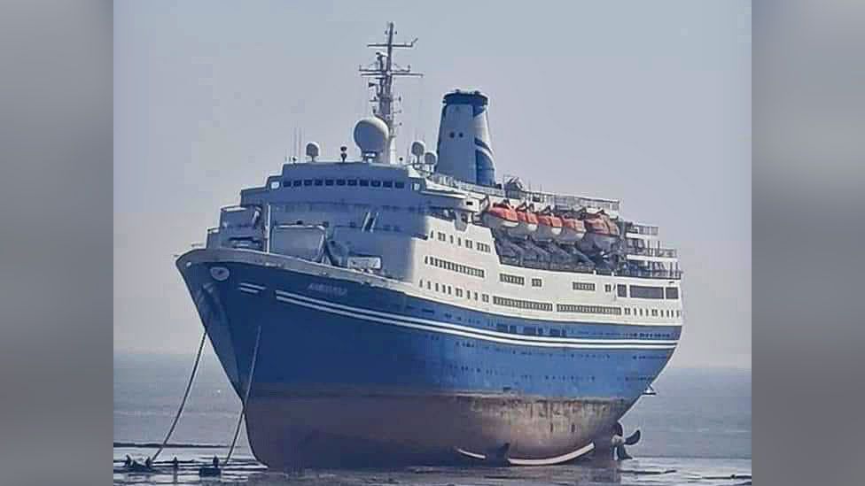 large cruise ship scrapped