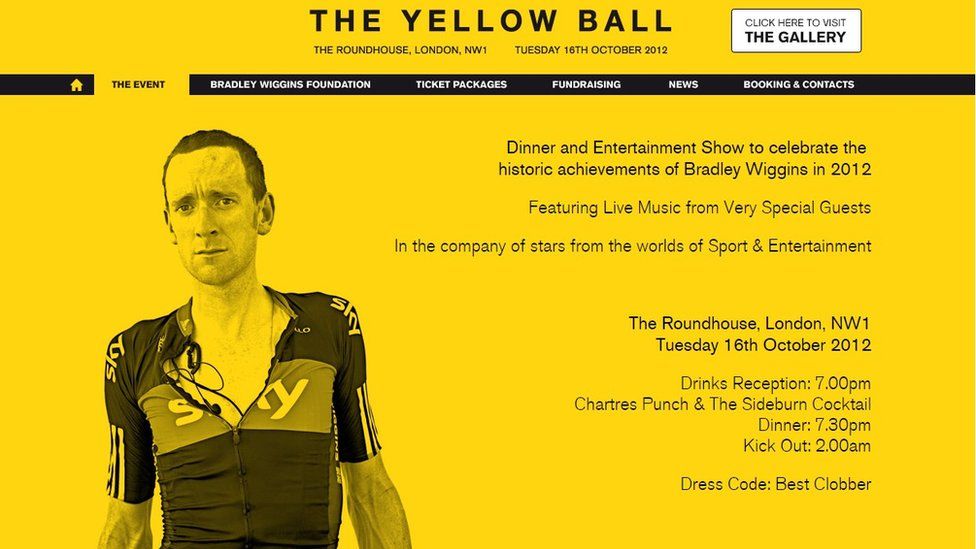 Yellow Ball website advertisement