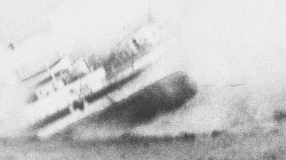 The sinking of HMS Anglia