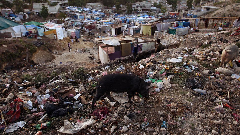Haiti after the earthquake in 2010