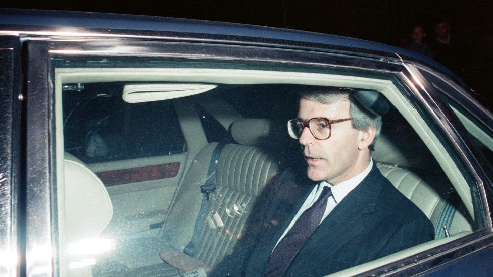 John Major after being appointed chancellor in 1989