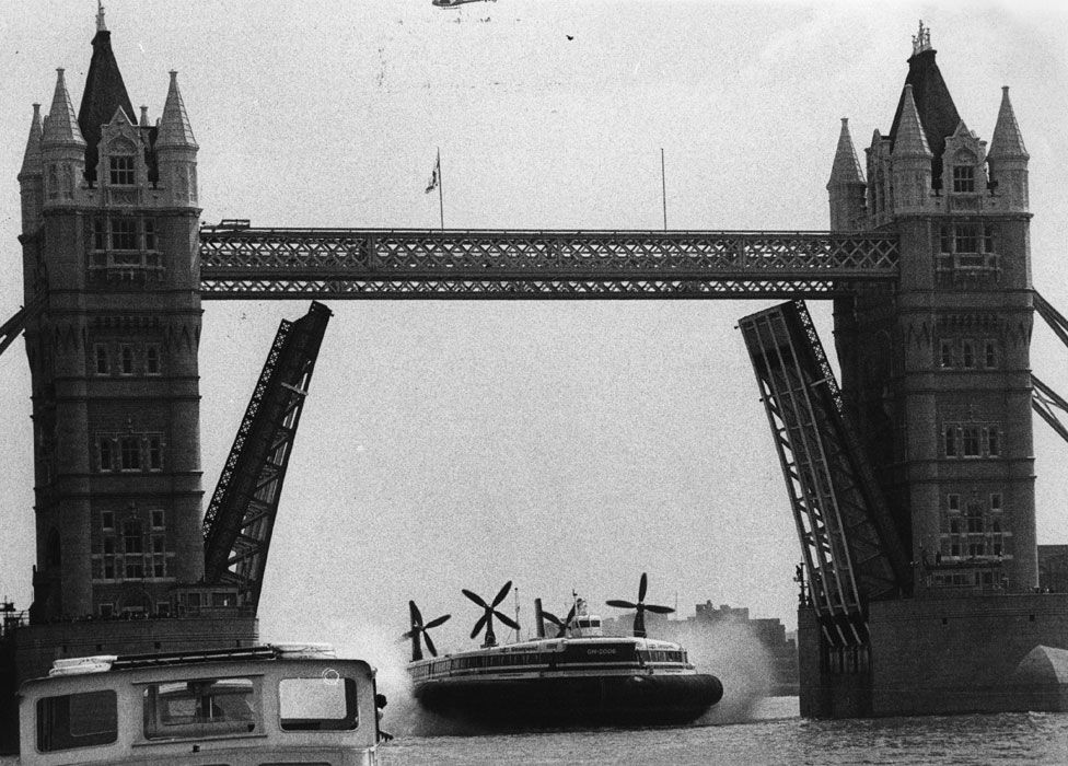 Hovercrafts did make it onto the Thames, once, in 1979
