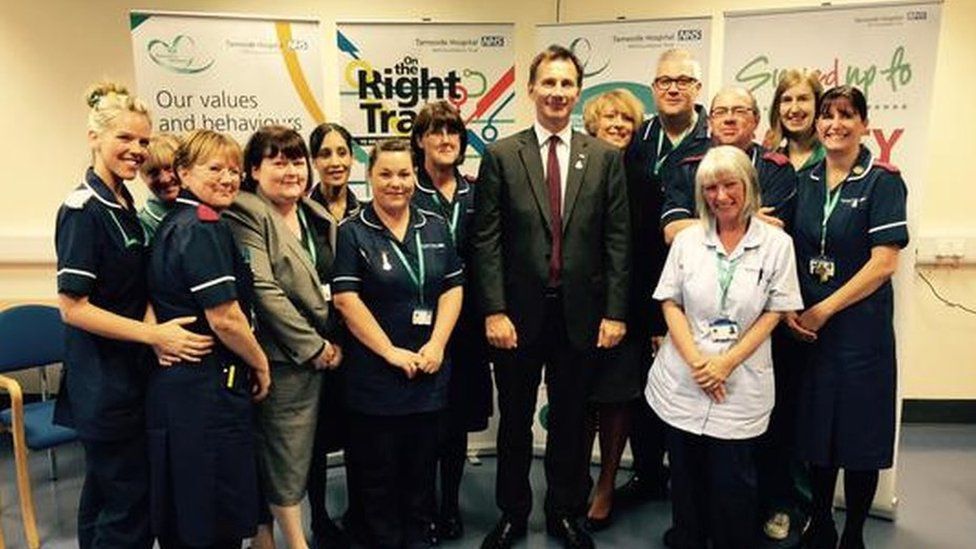 Not all doctors are angry with Jeremy Hunt: this picture was posted on his Twitter account