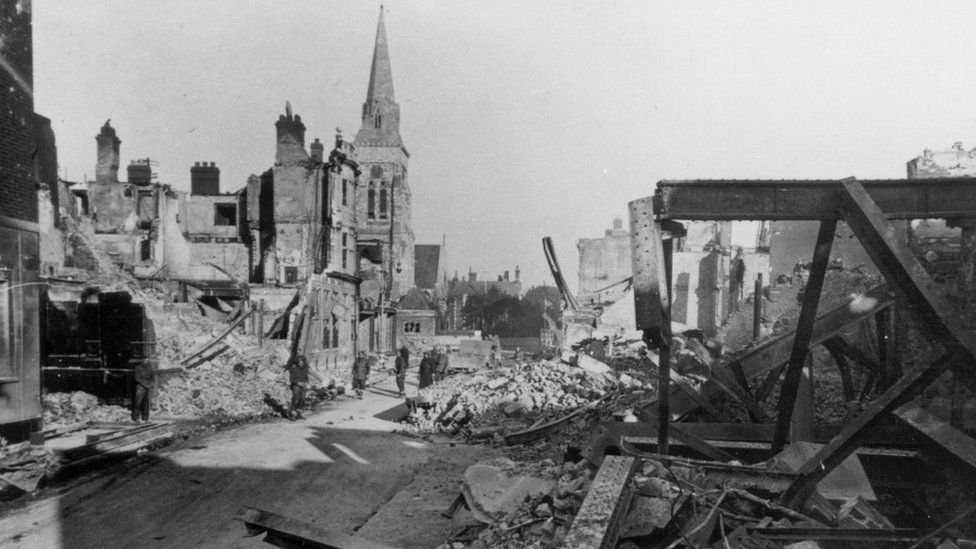 Map of Portsmouth Blitz bombings created to mark 80th anniversary - BBC ...