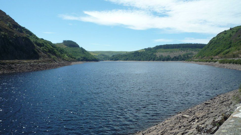 Additional water will be released from the Caban Coch Reservoir to fill the Wye River as shown