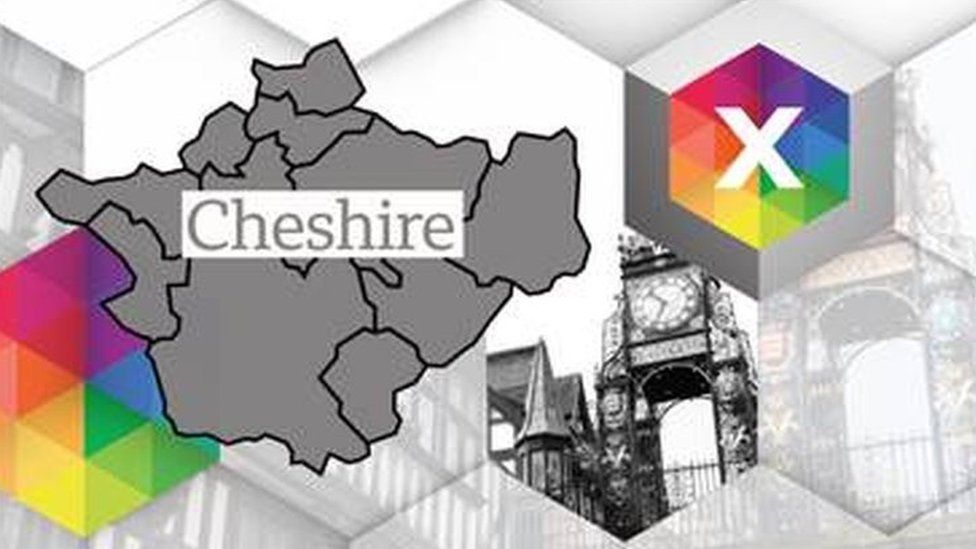Cheshire constituencies map