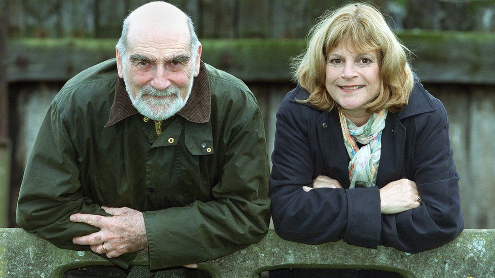 Edward Kelsey and Rosalind Adams who play Joe and Clarrie Grundy