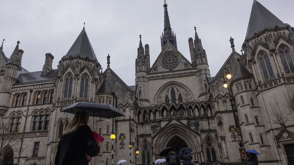 A general view of The Royal Courts of Justice on December 19, 2022 in London, England.
