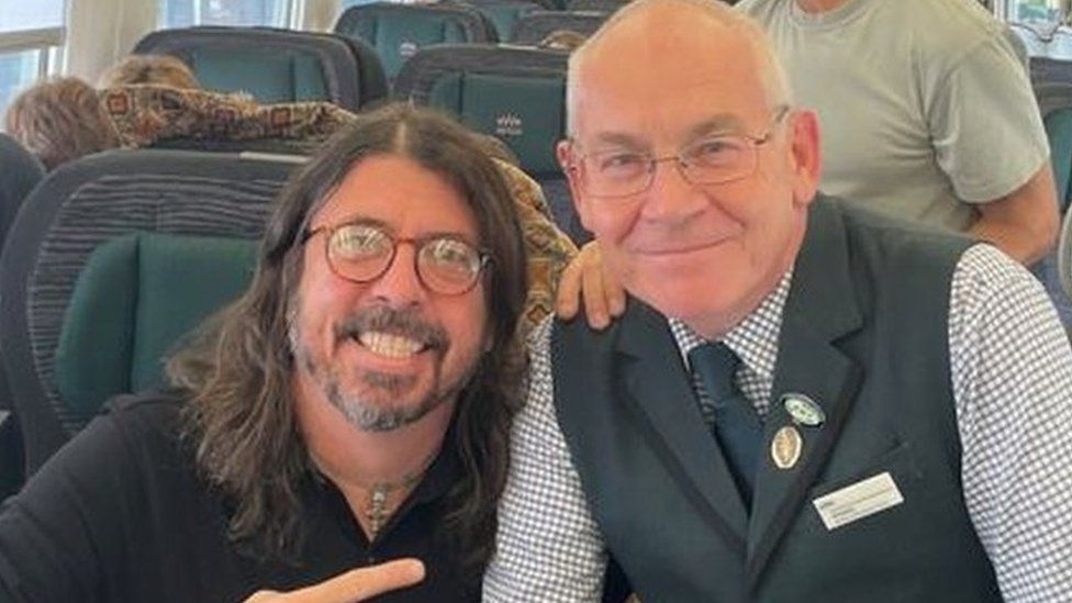 Dave Grohl on a GWR train