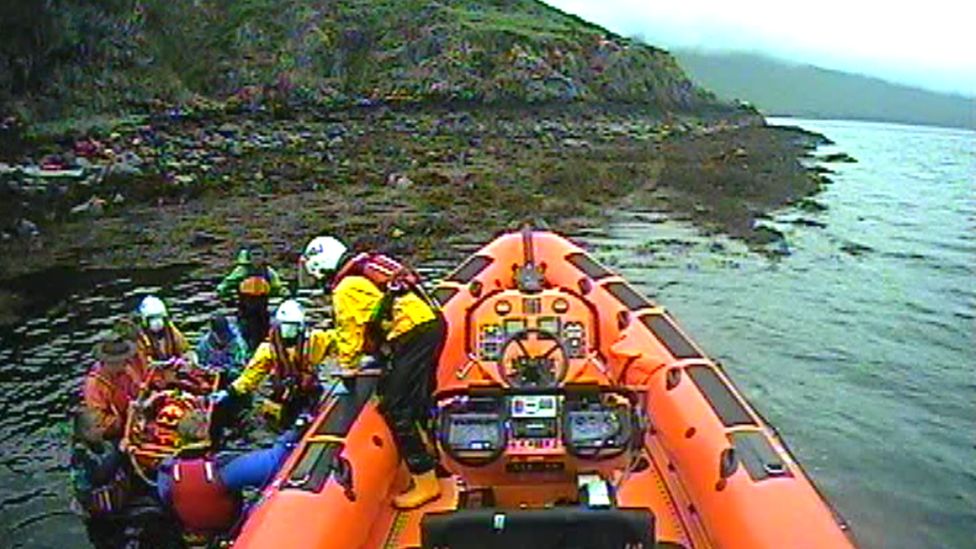 Kayaker Aged 77 In Lifeboat Rescue After Fall On Island Off Skye - BBC News