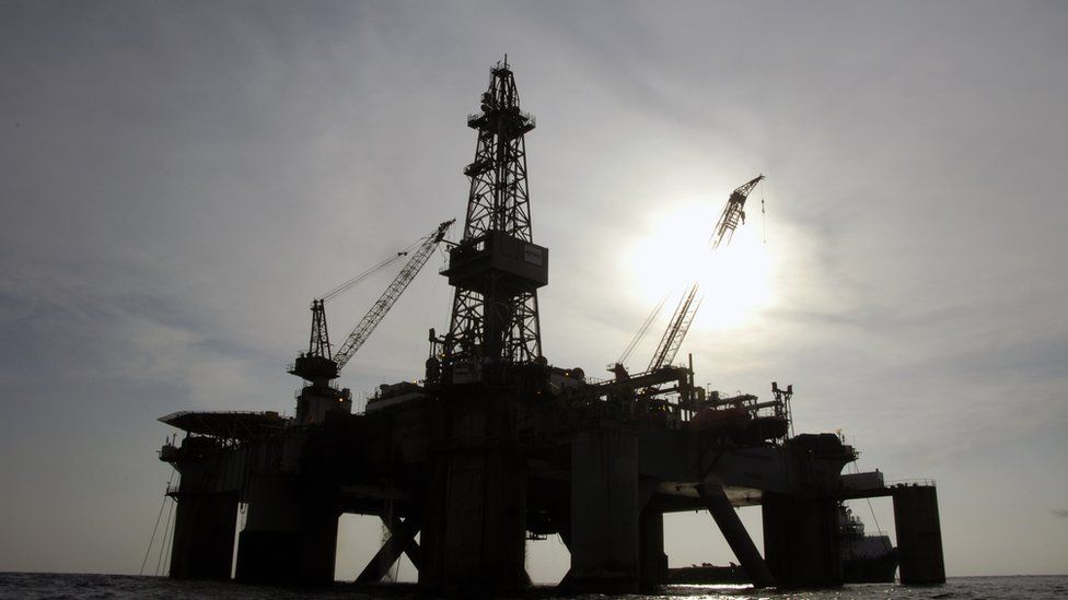 Oil platform off Angola