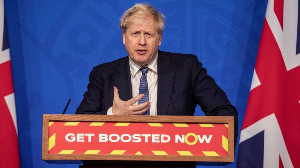 Boris Johnson at Covid press conference