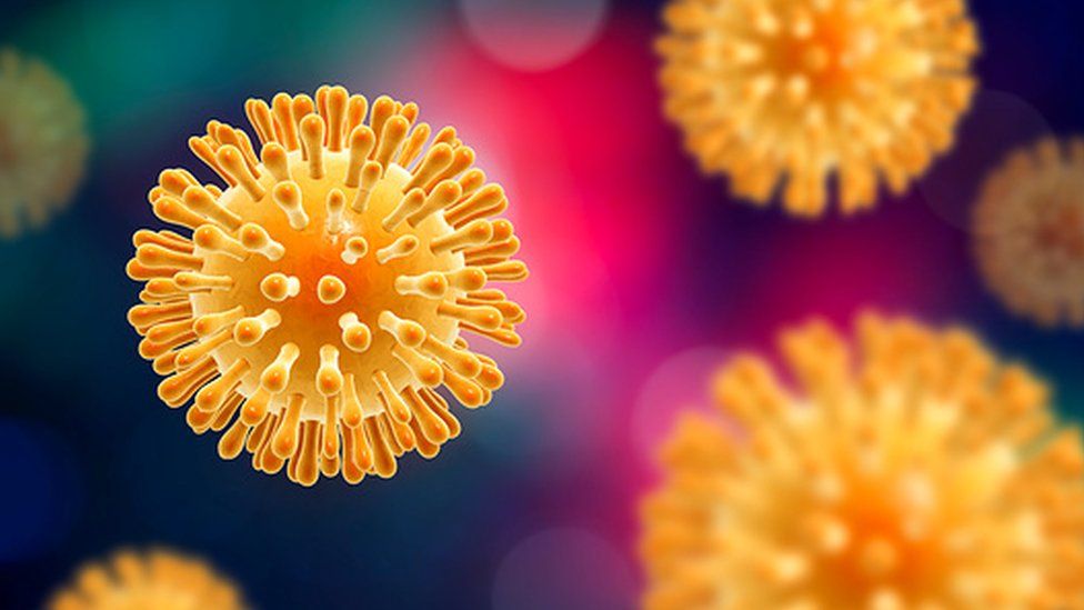 Illustration of an human immunodeficiency virus