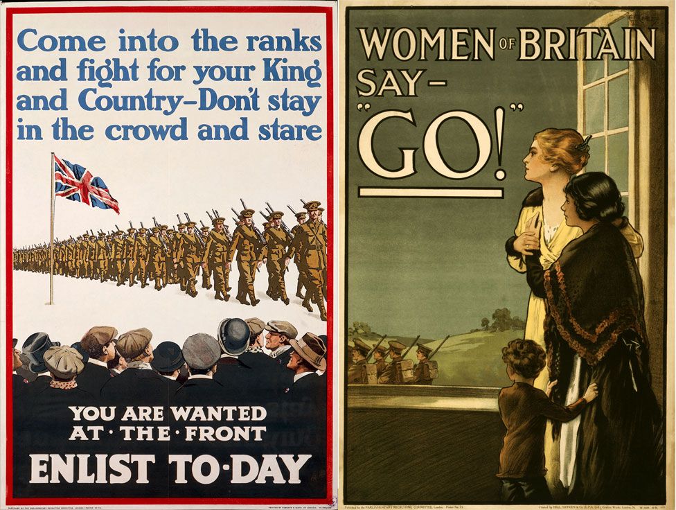 World War One recruitment posters