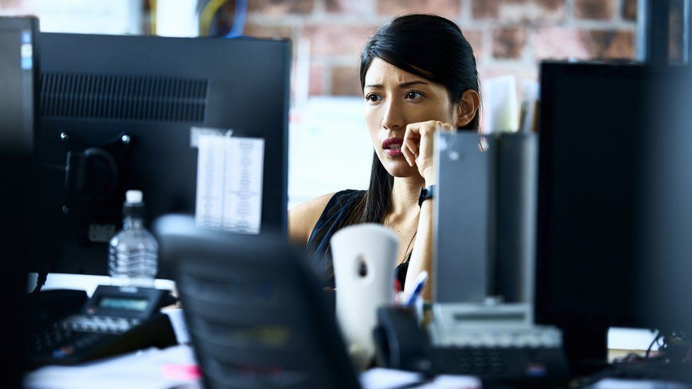 Woman working in office