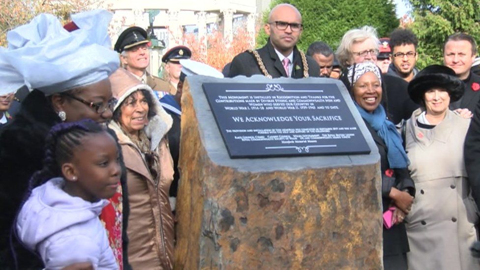 The plaque was unveiled in a special ceremony on Saturday