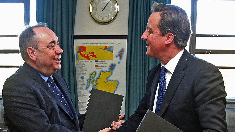 Alex Salmond and David Cameron struck the deal during a meeting in Edinburgh
