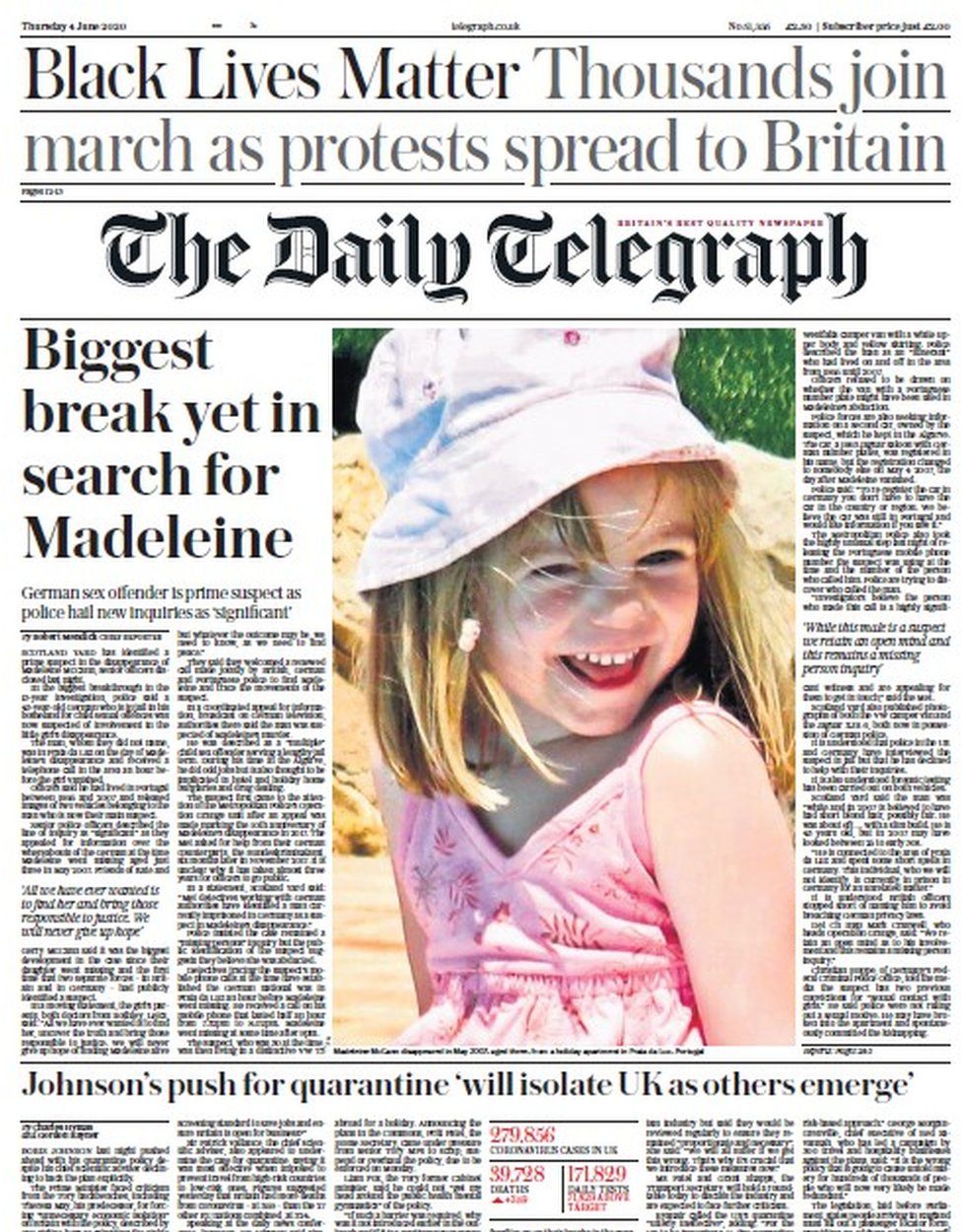 Scotland S Papers New Prime Suspect In Search For Madeleine Mccann c News
