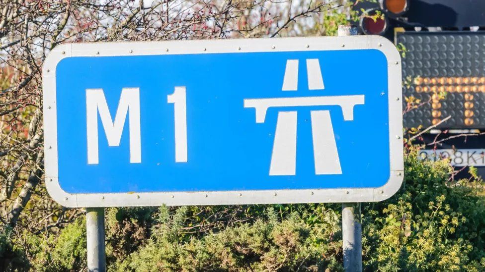 M1 road sign