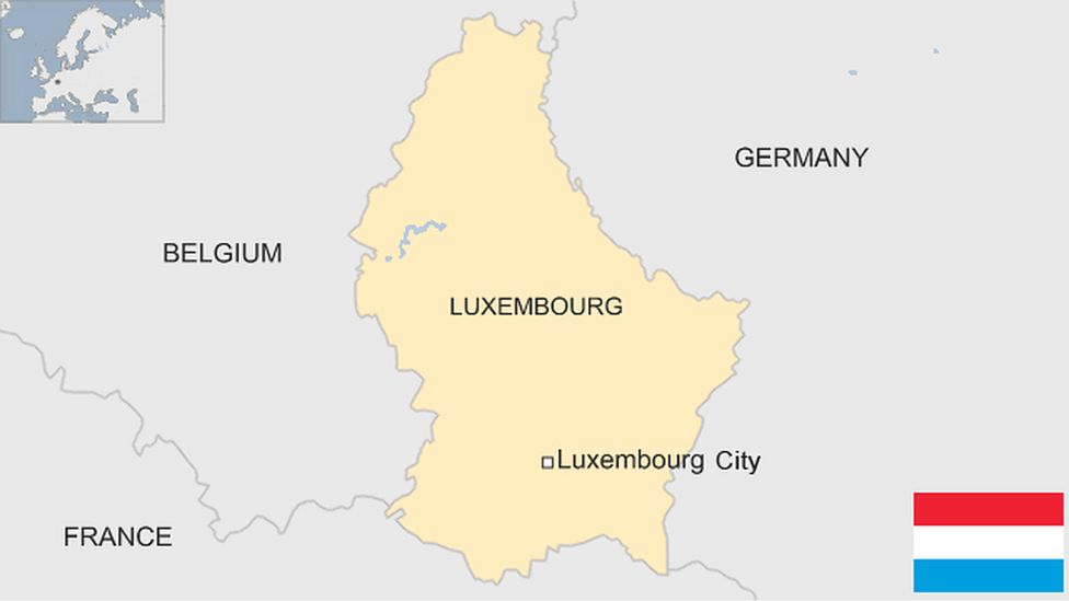 Map of Luxembourg