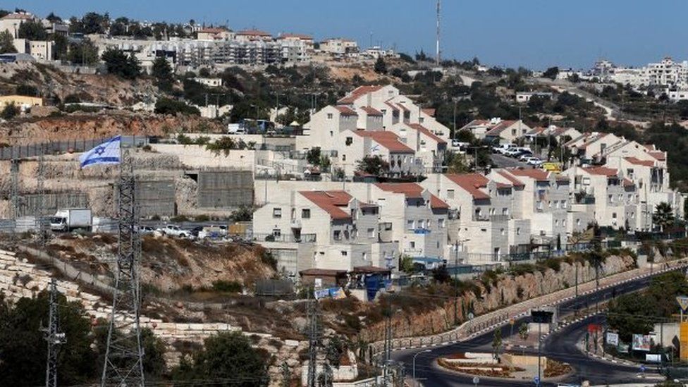 A general view shows the Jewish settlement of Kiryat Arba in Hebron, in the occupied West Bank on 11 September 2018.