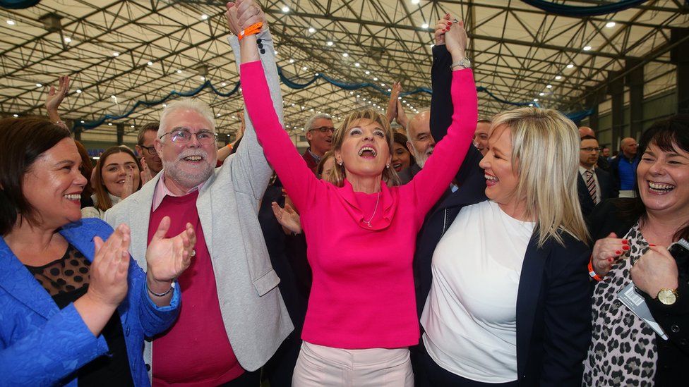 Martina Anderson and Sinn Fein colleagues