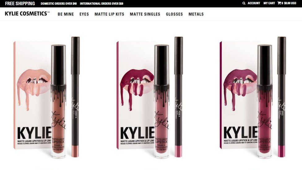 Screenshot of Kyliecosmetics.com