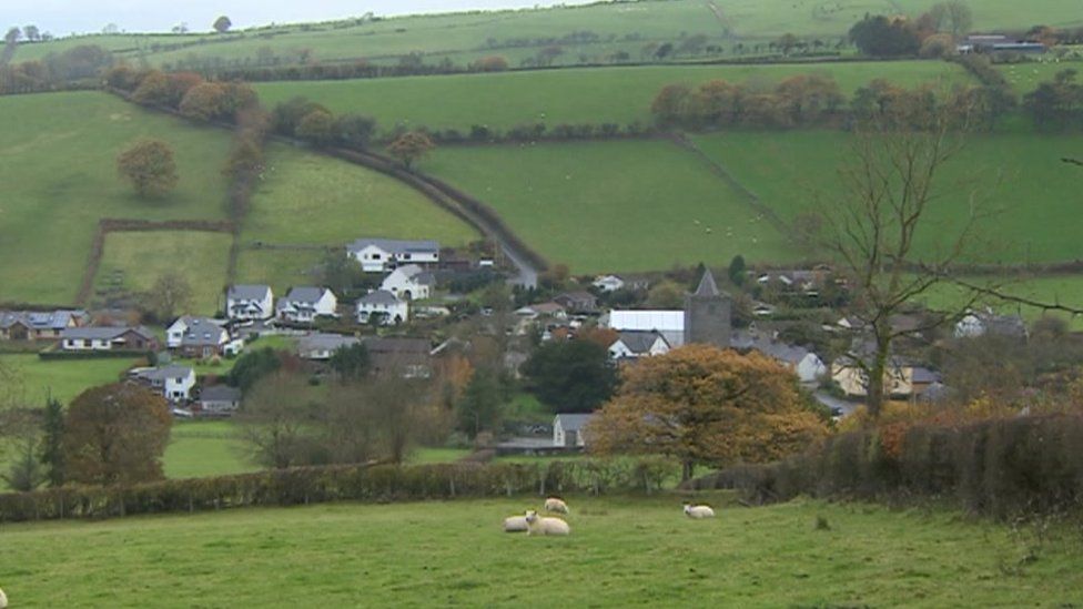Llanfihangel y Creuddyn is one of two places in Wales to hold doubly thankful status