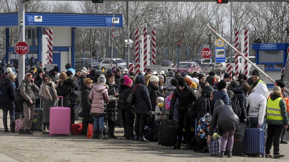 Ukrainians arriving in Moldova