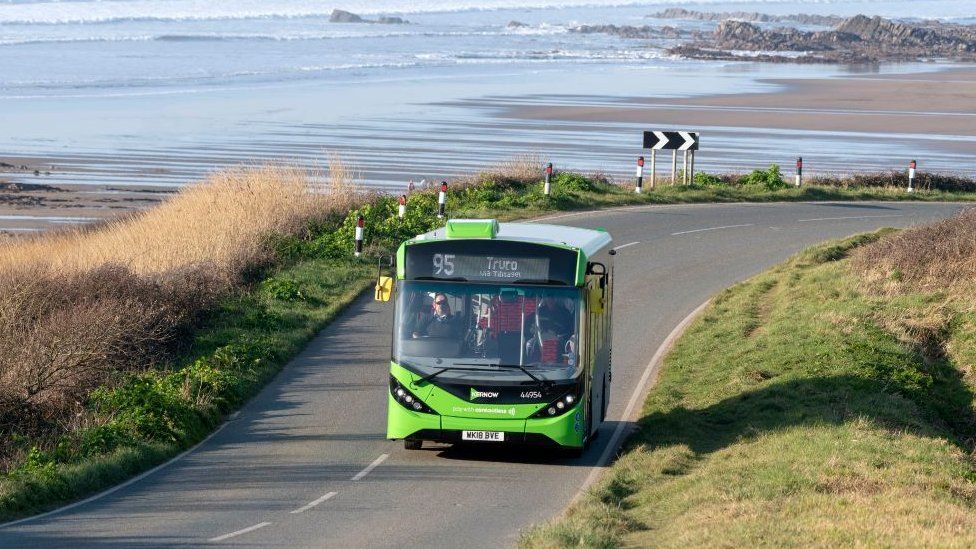 Local bus in Cornwall