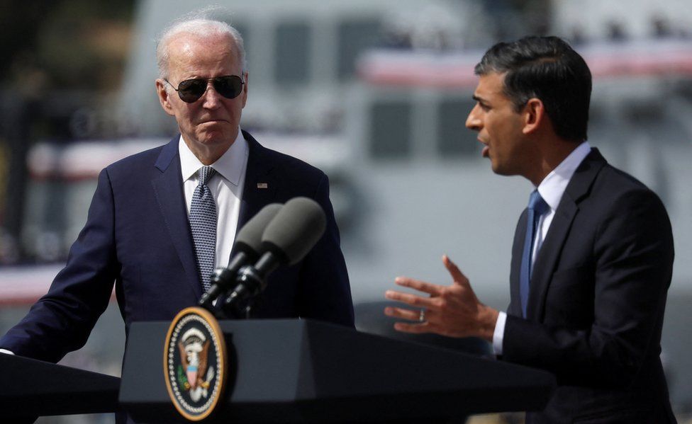 Joe Biden and Rishi Sunak