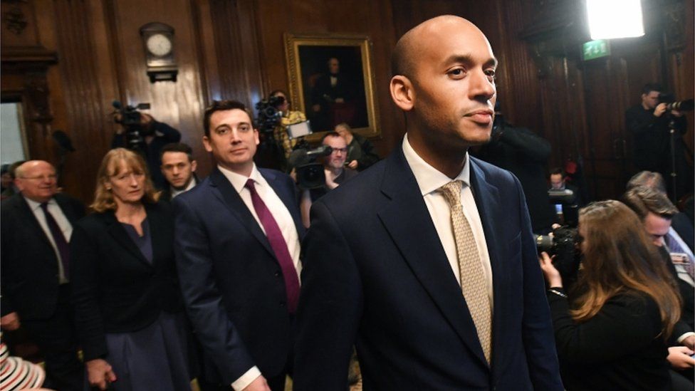 Chuka Umunna and other members of the Independent Group
