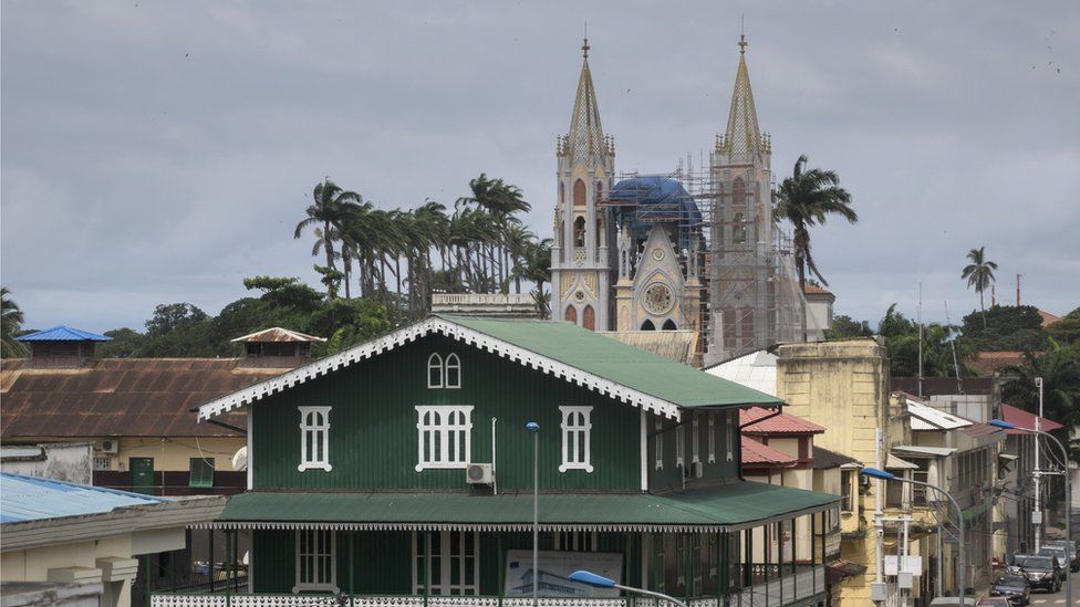 The Spanish colonial cathedral in the capital Malabo