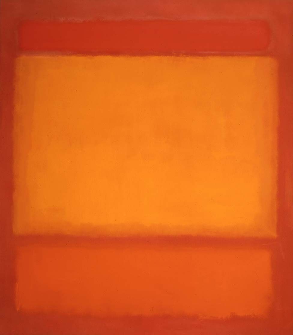 Red, Orange, Orange on Red, 1962 (oil on canvas) by Mark Rothko