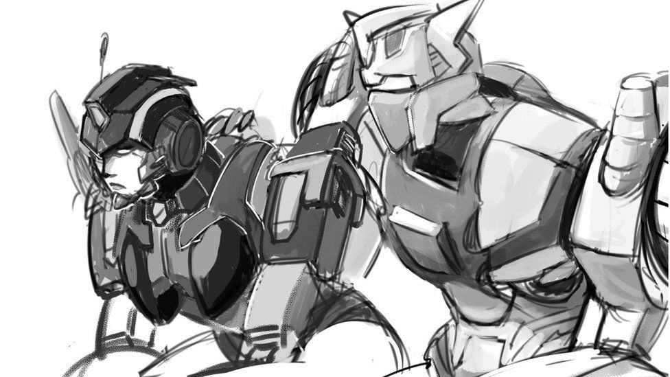 Nautica and Chromedome drawn by More than Meets the Eye fan @Adithehella as part of the #LostLightFest