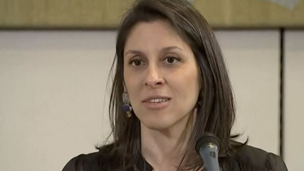 Nazanin Zaghari-Ratcliffe at a press conference in Portcullis House