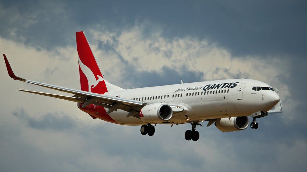 Big Qantas plane
