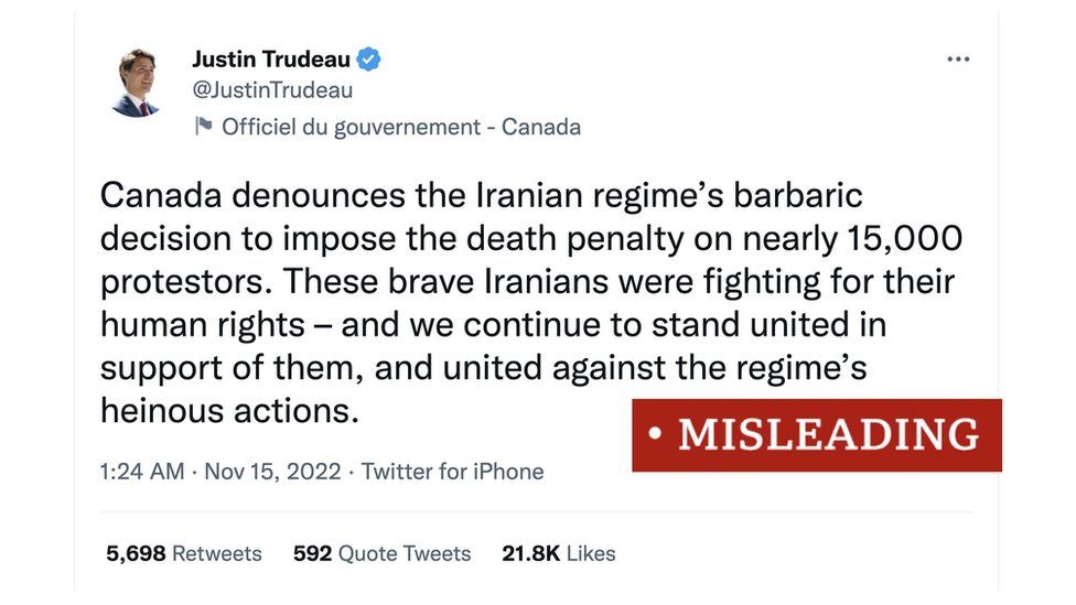 Trudeau deleted tweet