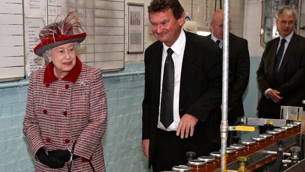 The Queen visits the Tiptree factory