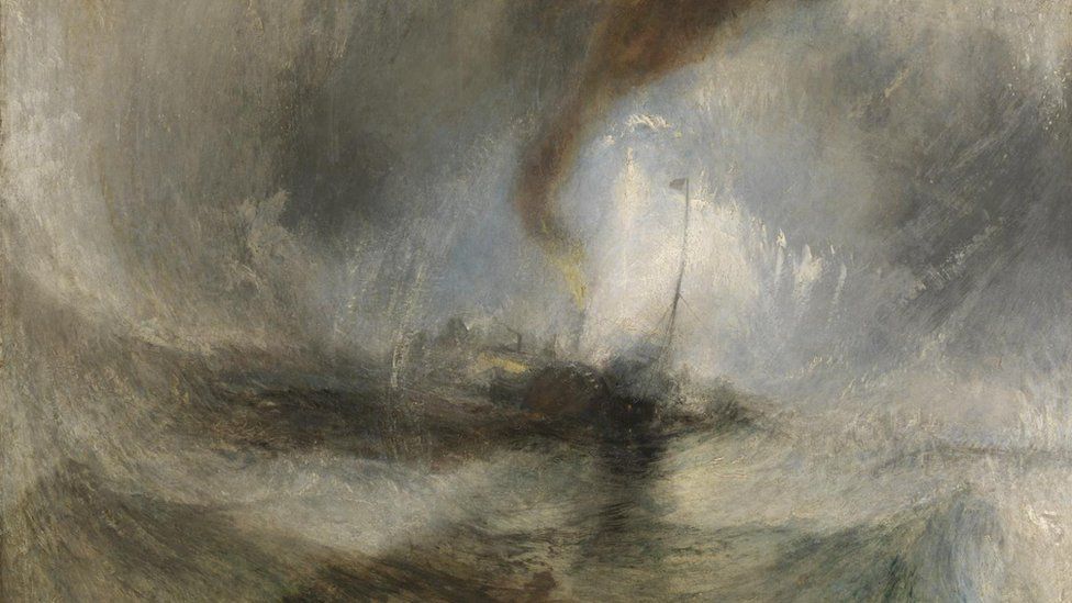 Turner said he was lashed to a mast for four hours to create Snow Storm - Steam-Boat off a Harbour's Mouth