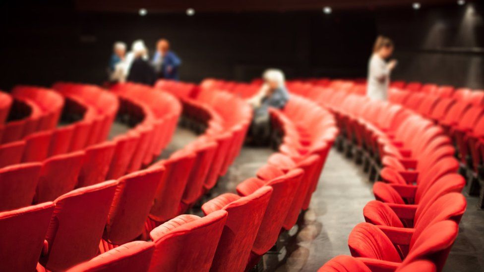 Empty cinema auditorium