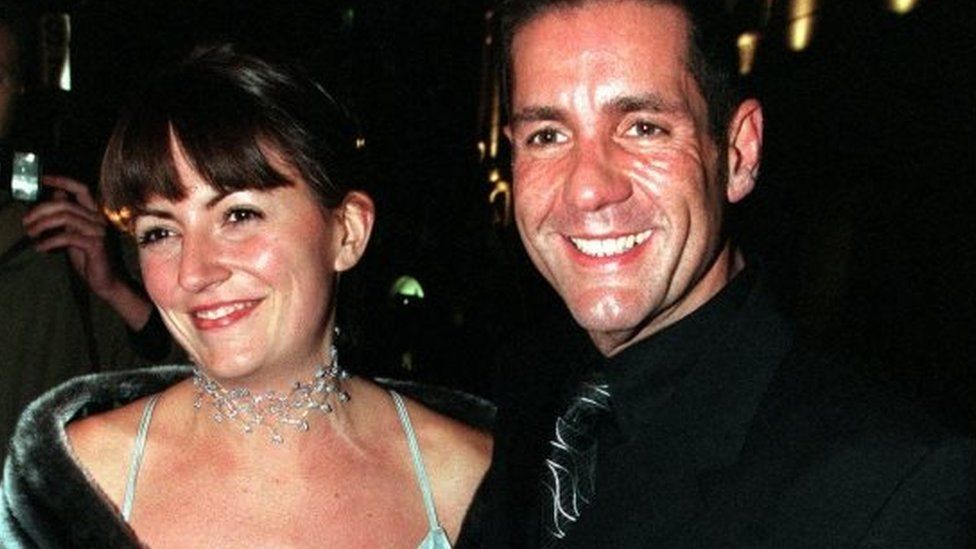 Davina McCall with Dale Winton in 1998