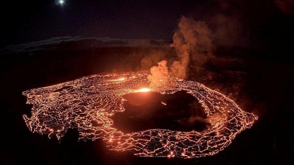 Hawaii Footage Shows Kilauea Volcano Erupting Again BBC News