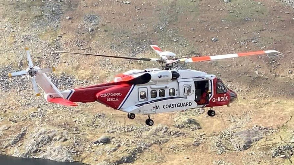 Coastguard rescue helicopter