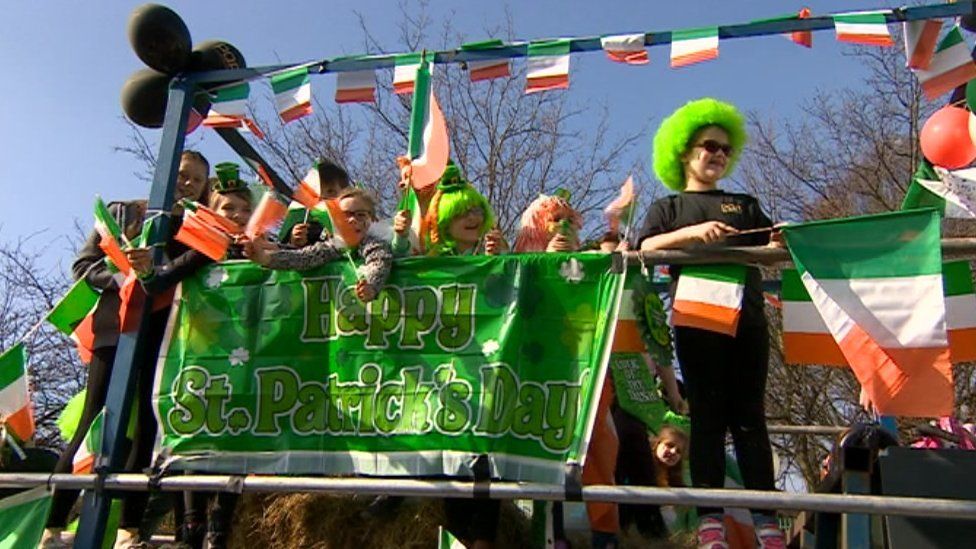 St Patrick's Day parade in Birmingham
