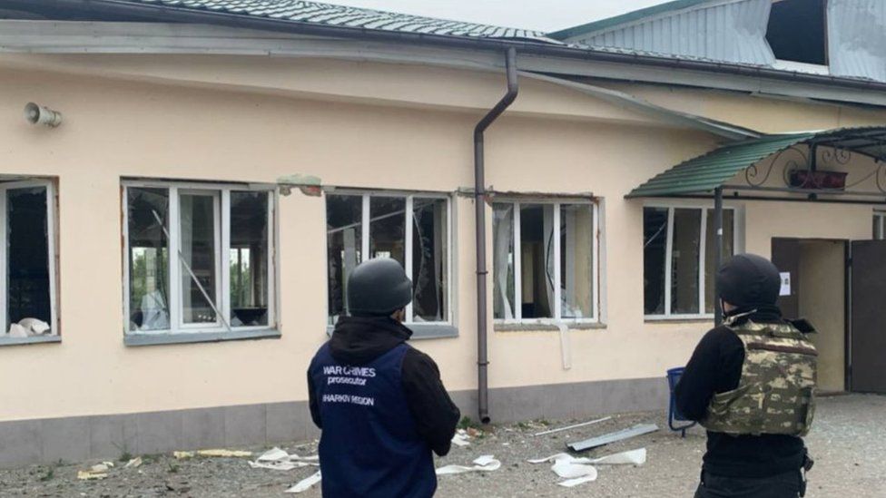 Russia hit a station at Balakliya in Ukraine's north-eastern Kharkiv region in one of three attacks on the network in one day