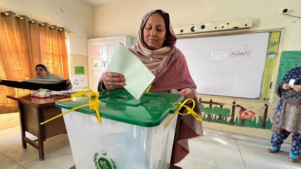 A voter in Islamabad