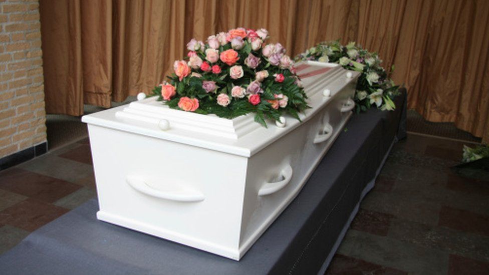 A coffin