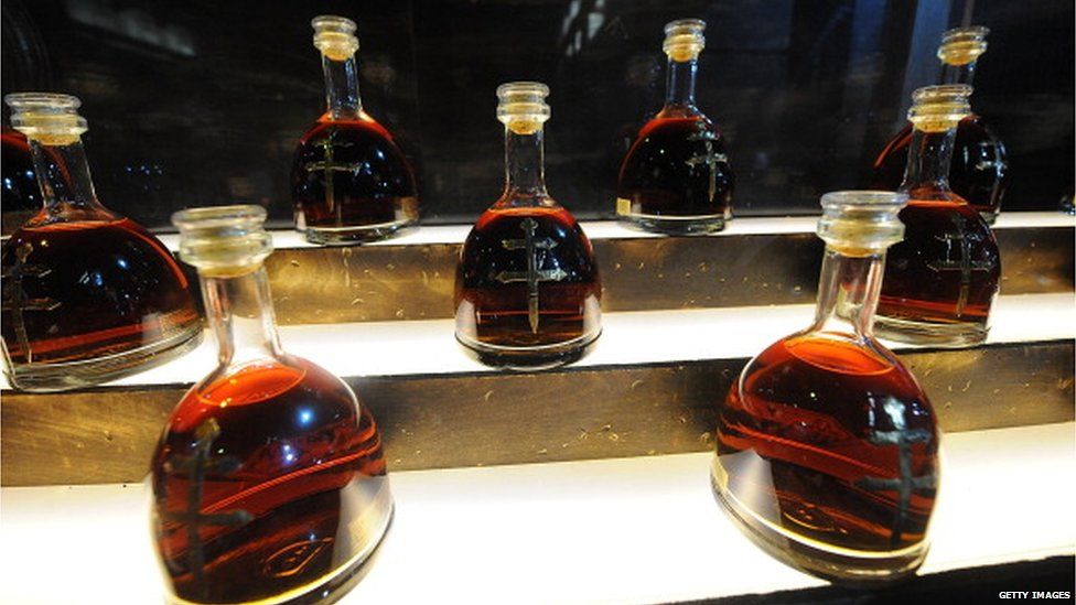 Cognac bottles
